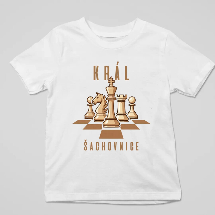 Král šachovnice - dětské tričko s potiskem