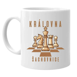 Královna šachovnice - hrnek s potiskem