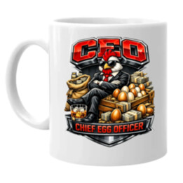CEO: Chief Egg Officer - hrnek s potiskem