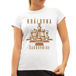 Královna šachovnice  - dámské tričko s potiskem
