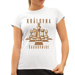 Královna šachovnice  - dámské tričko s potiskem