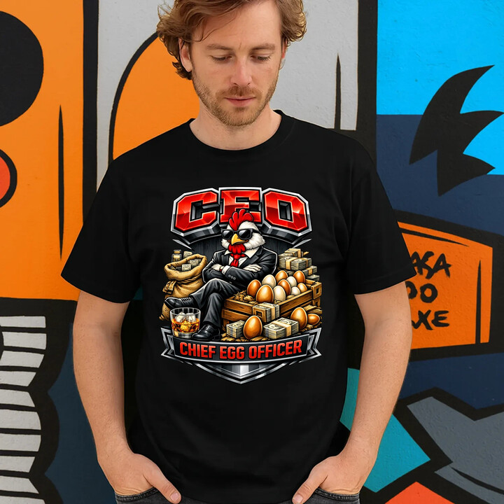 CEO: Chief Egg Officer - pánské tričko s potiskem
