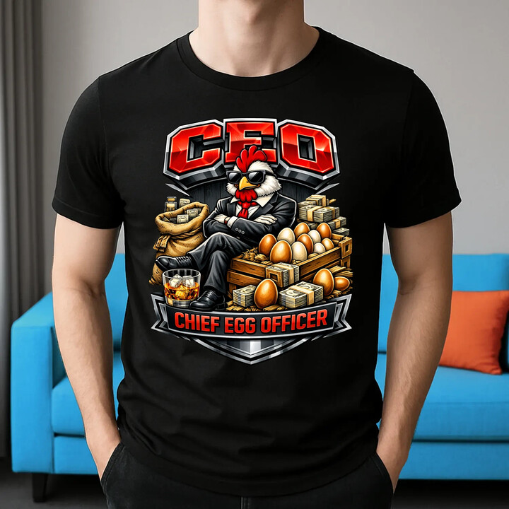 CEO: Chief Egg Officer - pánské tričko s potiskem