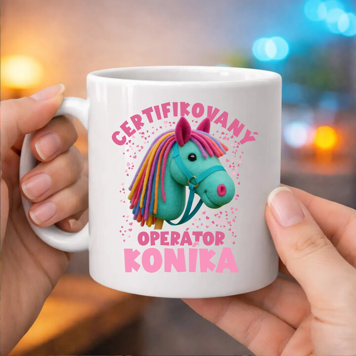 Certifikovaný operátor koníka - hrnek s potiskem