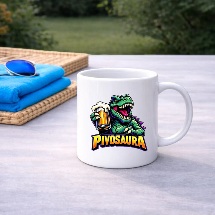 Pivosaura - hrnek s potiskem