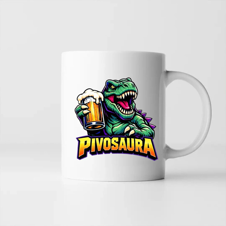 Pivosaura - hrnek s potiskem