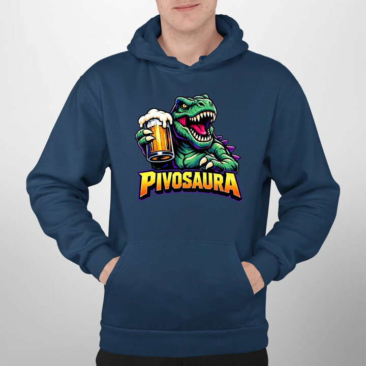 Pivosaura - pánská mikina s potiskem