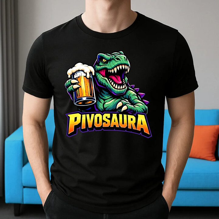 Pivosaura - pánské tričko s potiskem