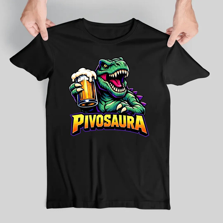 Pivosaura - pánské tričko s potiskem