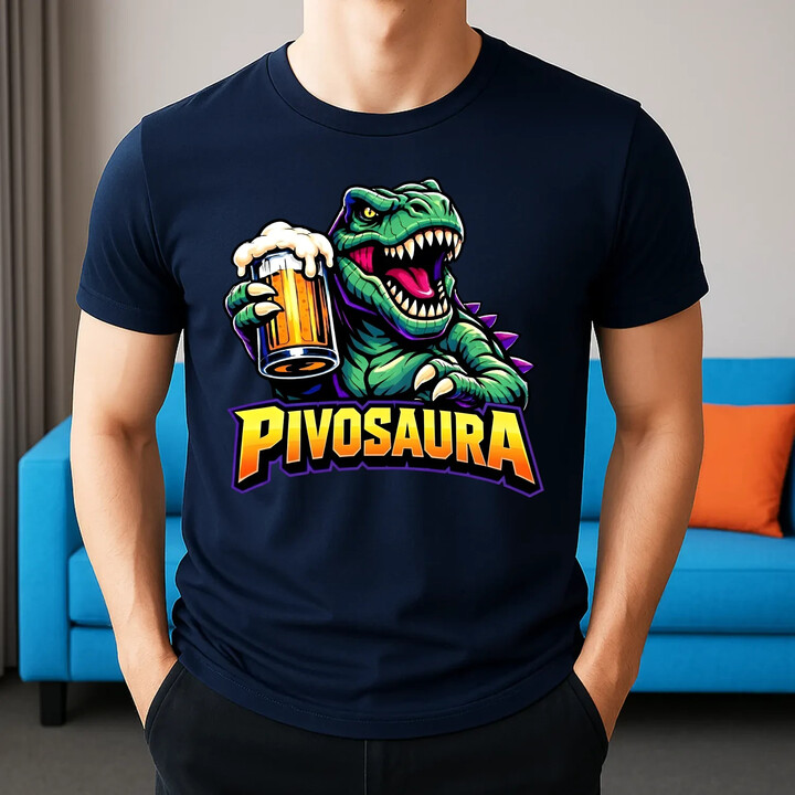 Pivosaura - pánské tričko s potiskem
