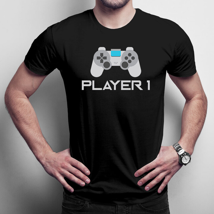 Player 1 v2 - pánské tričko s potiskem