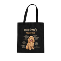 Cocker Spaniel anatomia - taška s potiskem