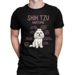 Shih Tzu – anatomie - pánské tričko s potiskem