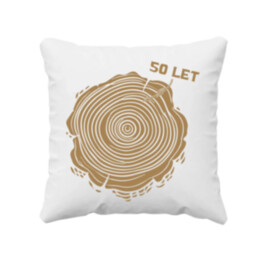Letokruhy - 50 let - polštář s potiskem