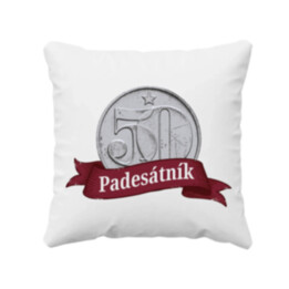 Padesátník - polštář s potiskem