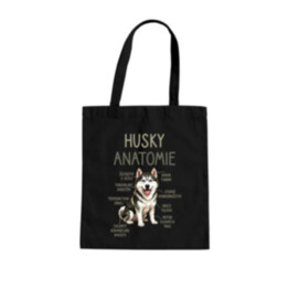 Husky – anatomie - taška s potiskem