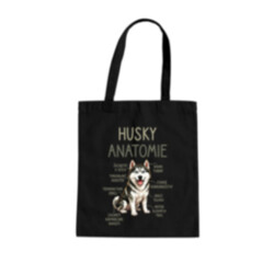 Husky – anatomie - taška s potiskem