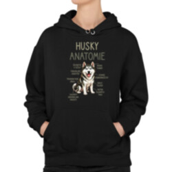 Husky – anatomie - dámská mikina s potiskem