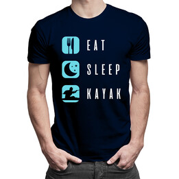Eat / Sleep / Kayak - pánská trička  s potiskem