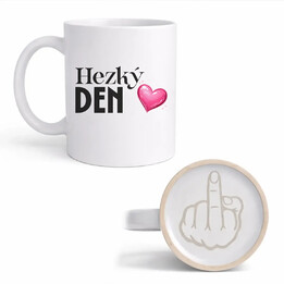 Hezký den - hrnek s gravírovaným dnem