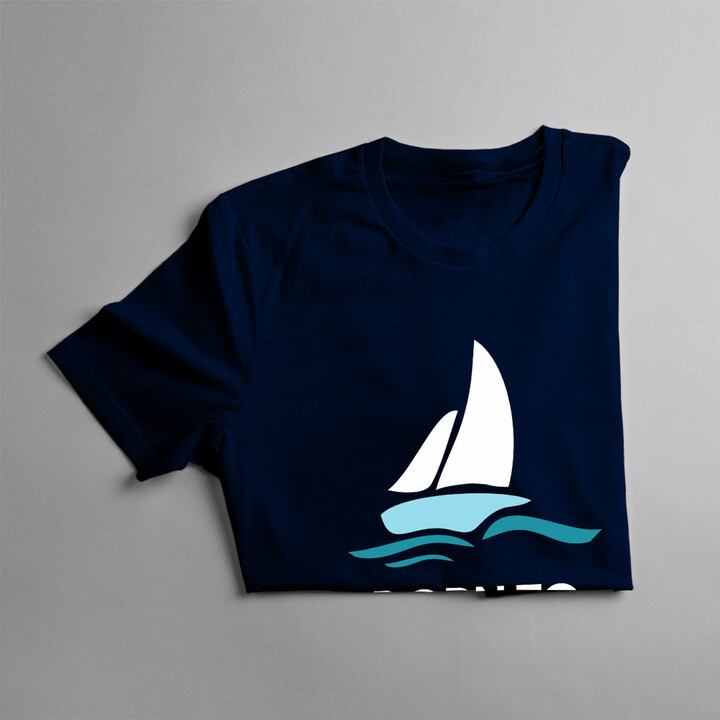 Born to sail - pánská trička  s potiskem