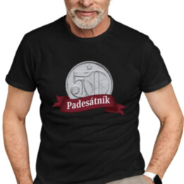 Padesátník - pánské tričko s potiskem