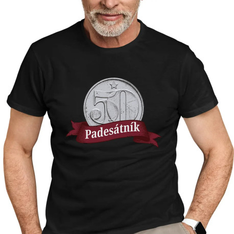 Padesátník - pánské tričko s potiskem