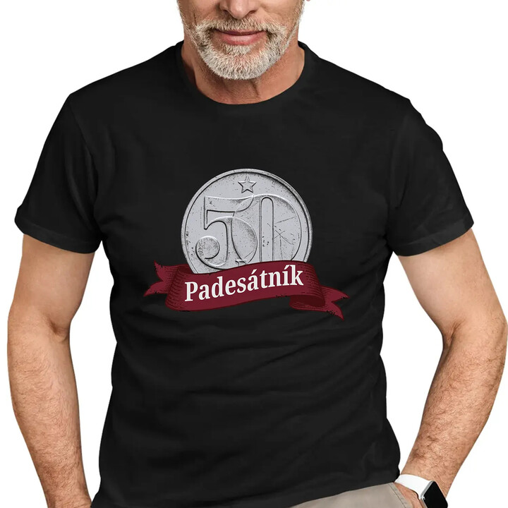 Padesátník - pánské tričko s potiskem