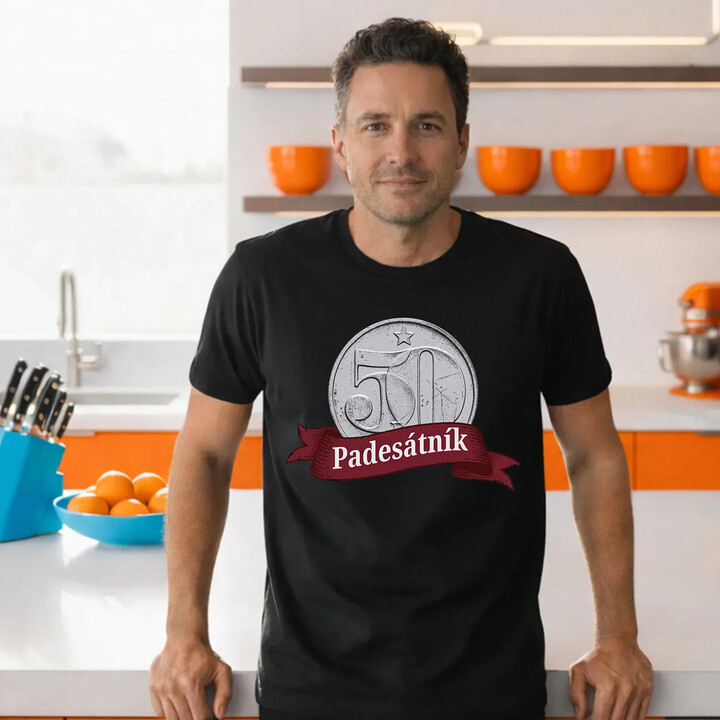 Padesátník - pánské tričko s potiskem