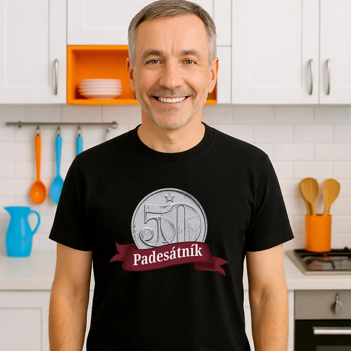 Padesátník - pánské tričko s potiskem