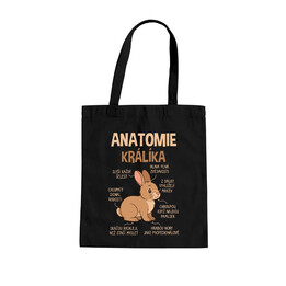 Anatomie králíka - taška s potiskem