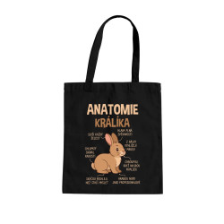 Anatomie králíka - taška s potiskem