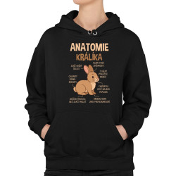 Anatomie králíka - dámská mikina s potiskem