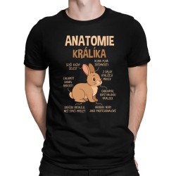 Anatomie králíka - pánské tričko s potiskem
