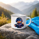 Hráč s ovladačem  - keramický smaltovaný hrneček s potiskem pro fanoušky Roblox