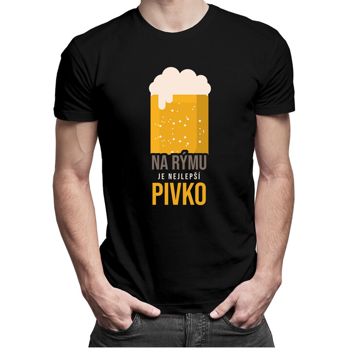Na rýmu je nejlepší pivko - pánské tričko s potiskem