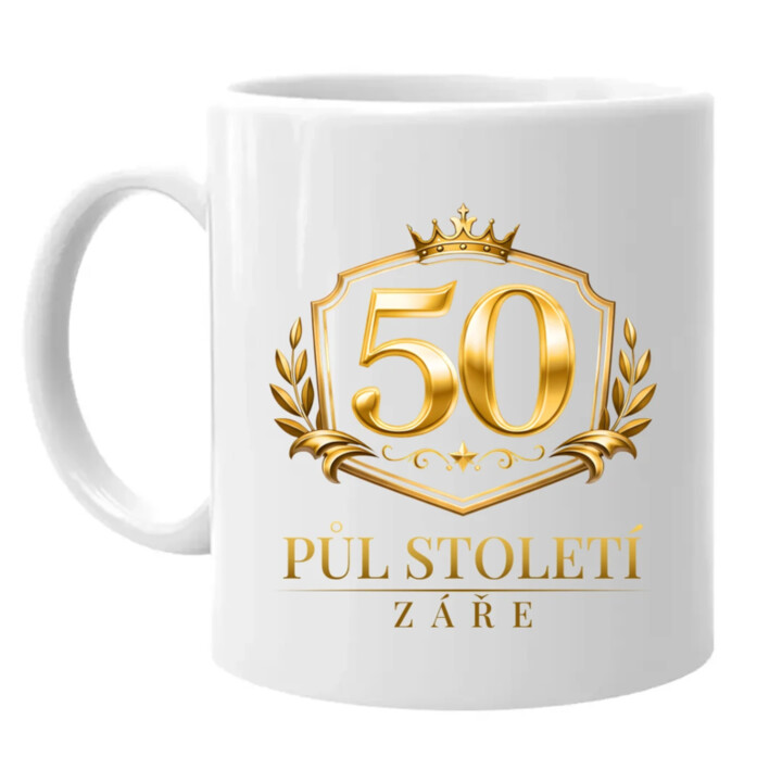 50 - půl století záře - hrnek s potiskem