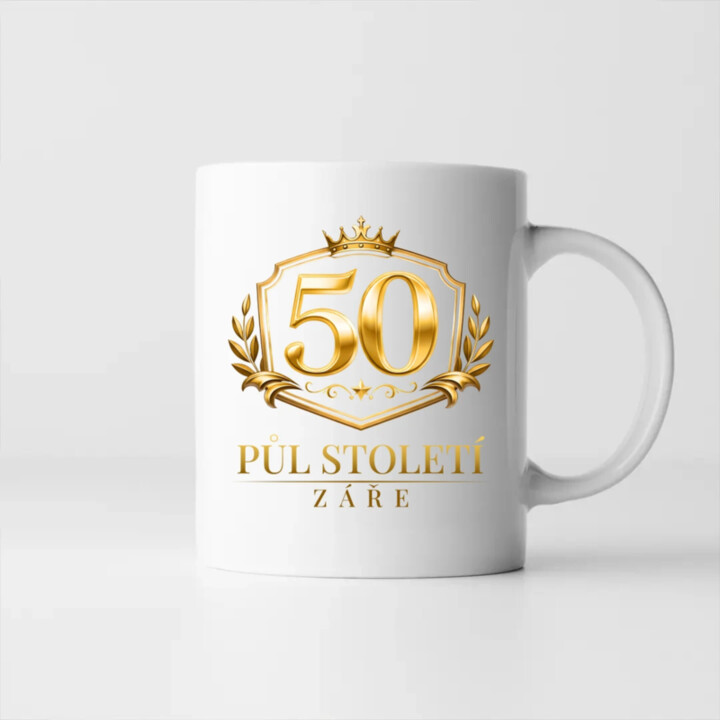 50 - půl století záře - hrnek s potiskem