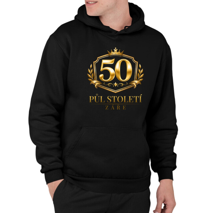 50 - půl století záře - pánská mikina s potiskem