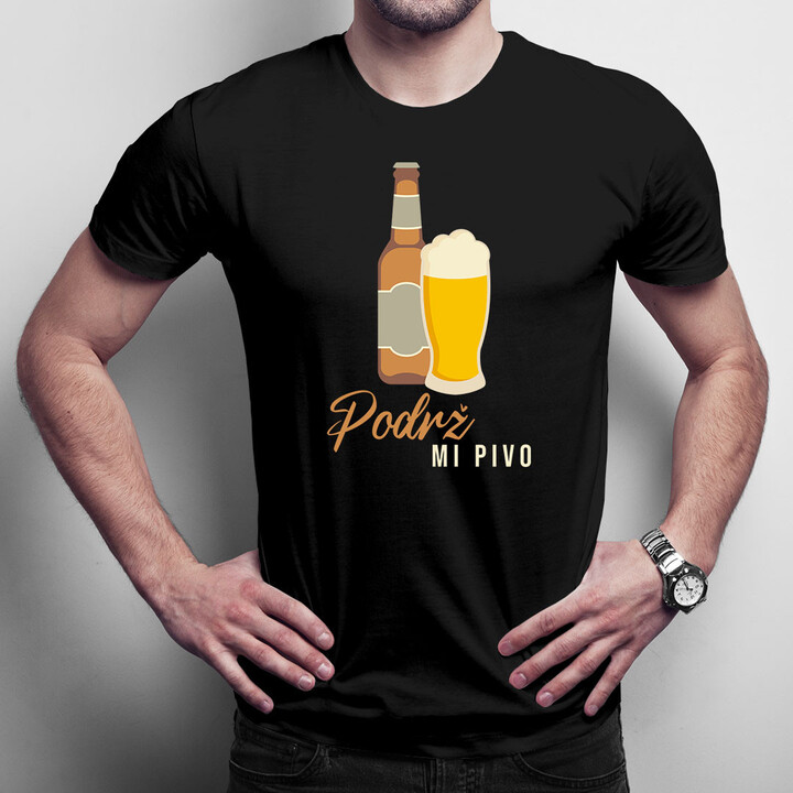 Podrž mi pivo - pánské tričko s potiskem