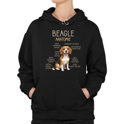 Beagle – anatomie - dámská mikina s potiskem