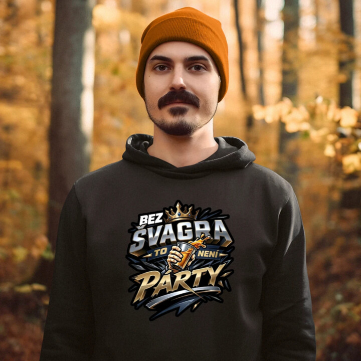 Bez švagra to není párty - pánská mikina s potiskem