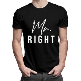 Mr. Right - pánské tričko s potiskem