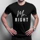 Mr. Right - pánské tričko s potiskem