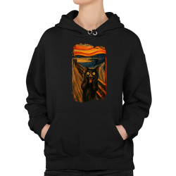 Kočka výkřik – inspirovaná Van Goghem - dámská mikina s potiskem