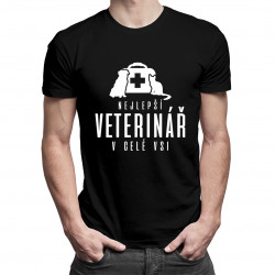 Nejlepší veterinář v celé vsi - pánské tričko s potiskem