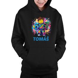 Six seven - 67 - jméno - inspirováno Robloxem - dětská mikina s kapucí - personalizovaný produkt