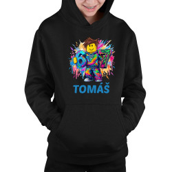 Six seven - 67 - jméno - inspirováno Robloxem - dětská mikina s kapucí - personalizovaný produkt
