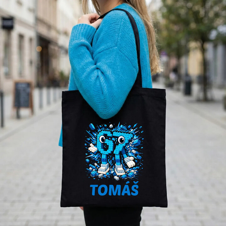 Six seven - 67 - jméno - taška s potiskem - personalizovaný produkt