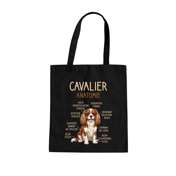 Cavalier - anatomie - taška s potiskem